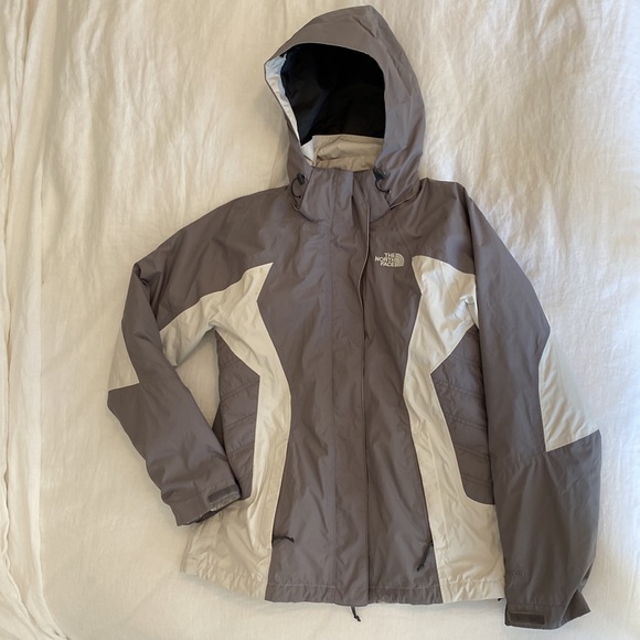 The North face double shelled jacket / size S / white and grey - Picture 10 of 17
